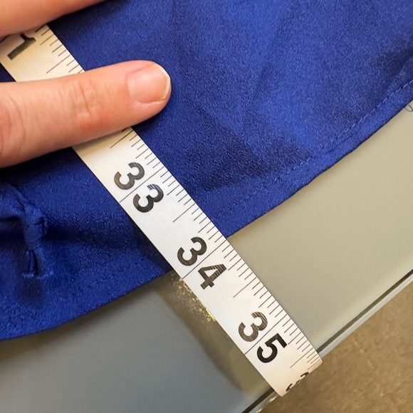 BeBop Royal Blue Smocked Knee Length Sleeveless Sundress w Pockets size Medium - Picture 11 of 11